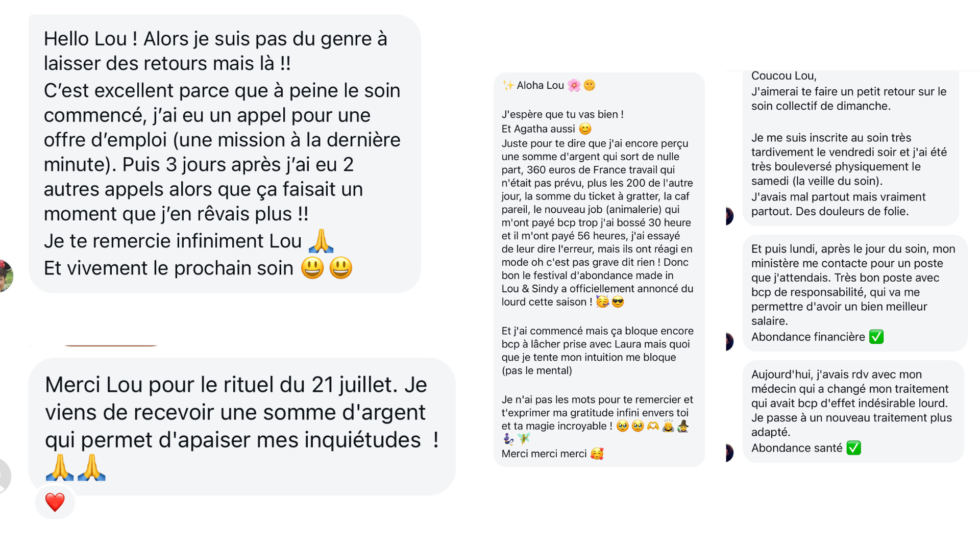 Témoignage client — Soin collectif Abondance